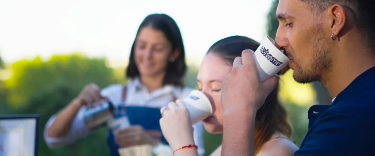 Evento con barra de café